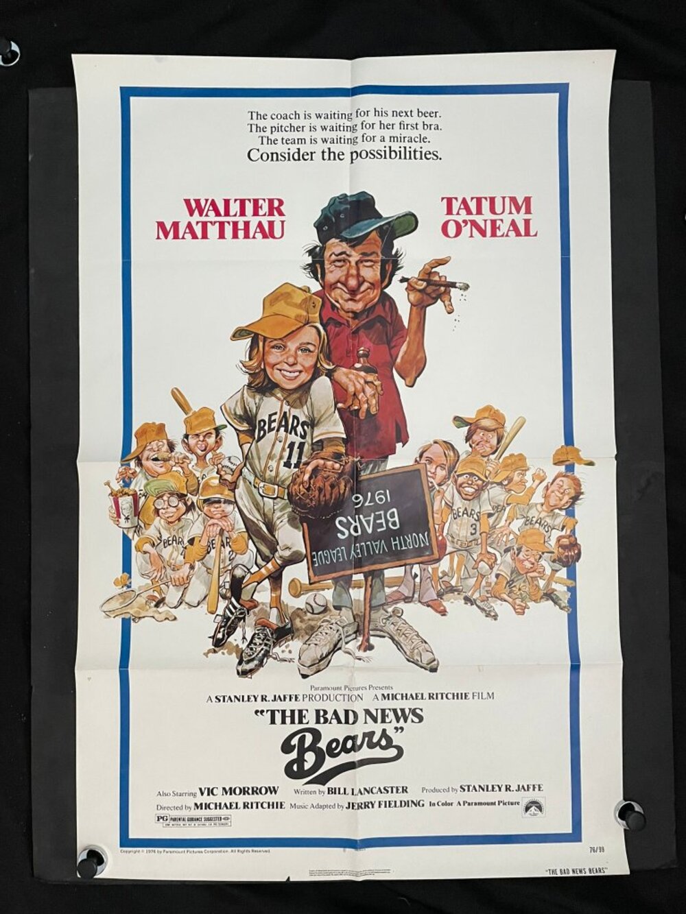 Original "The Bad News Bears" one-sheet movie poster